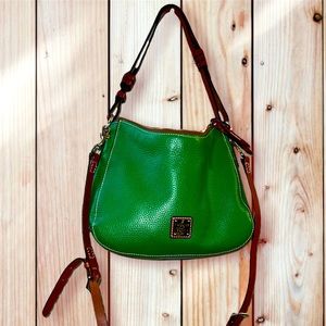 Dooney & Bourke | Pebble Grain Green Hobo Crossbody | Retired Bag